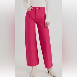 Wandler Magnolia Women's Pink Wide-Leg Pants Sz 24